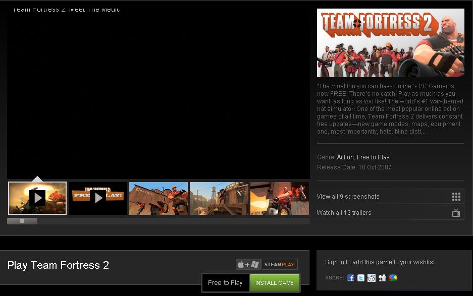 team fortress 2 non steam play without download